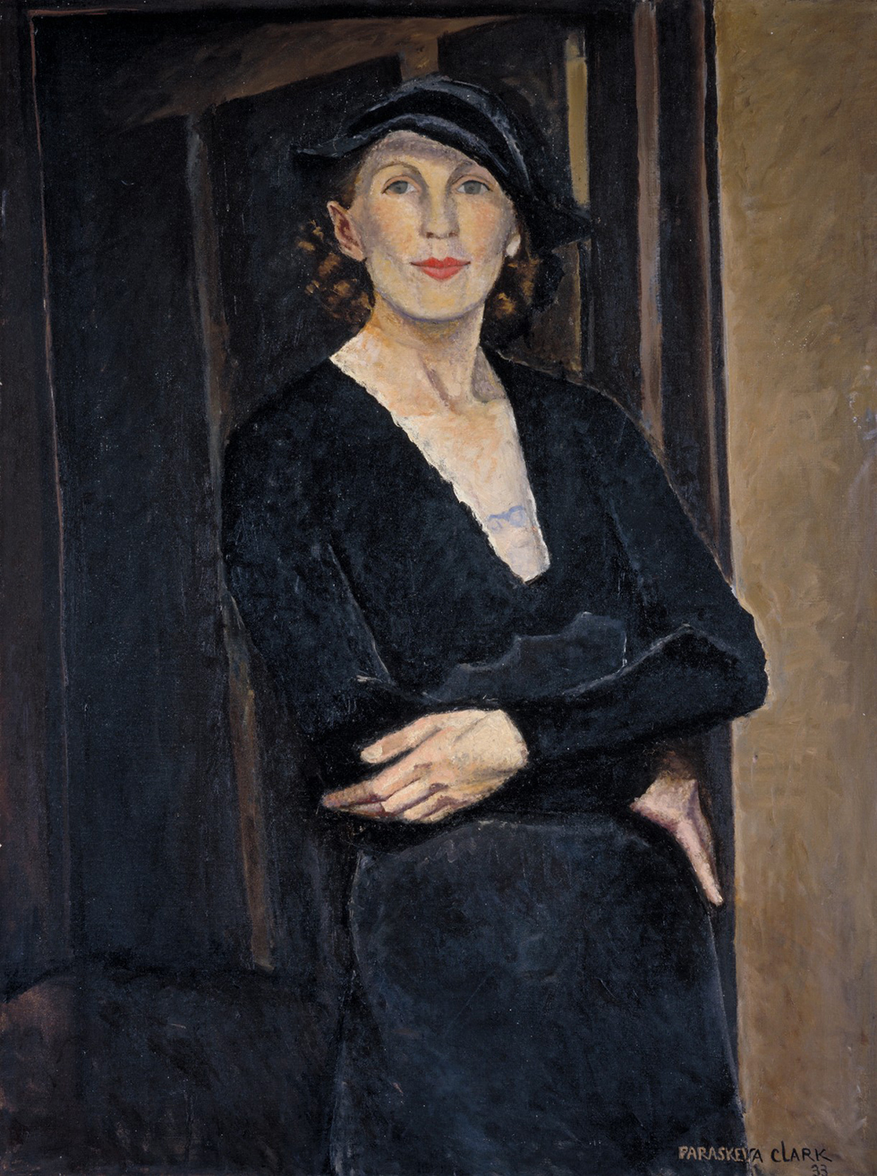 Paraskeva Clark, Myself, 1933, oil on canvas. National Gallery of Canada, Ottawa. Purchased 1974 (18311) Photo © NGC © Clive Clark, Estate of Paraskeva Clark. From the exhibition The Artist Herself: Self-Portraits by Canadian Historical Women Artists,2 May–9 August 2015. Photo via The Agnes Etherington Art Centre.