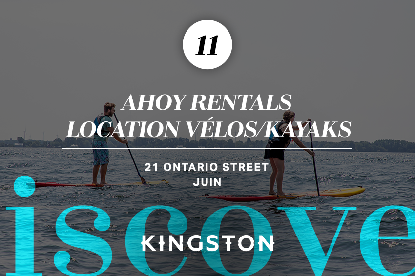Ahoy Rentals (location vélos/kayaks)