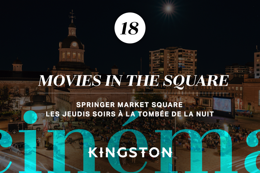 Movies in the Square Springer Market Square Les jeudis soirs à la tombée de la nuit