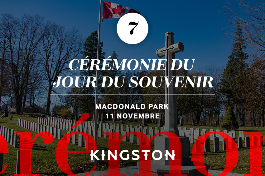 7. Cérémonie du jour du Souvenir MacDonald Park 11 novembre