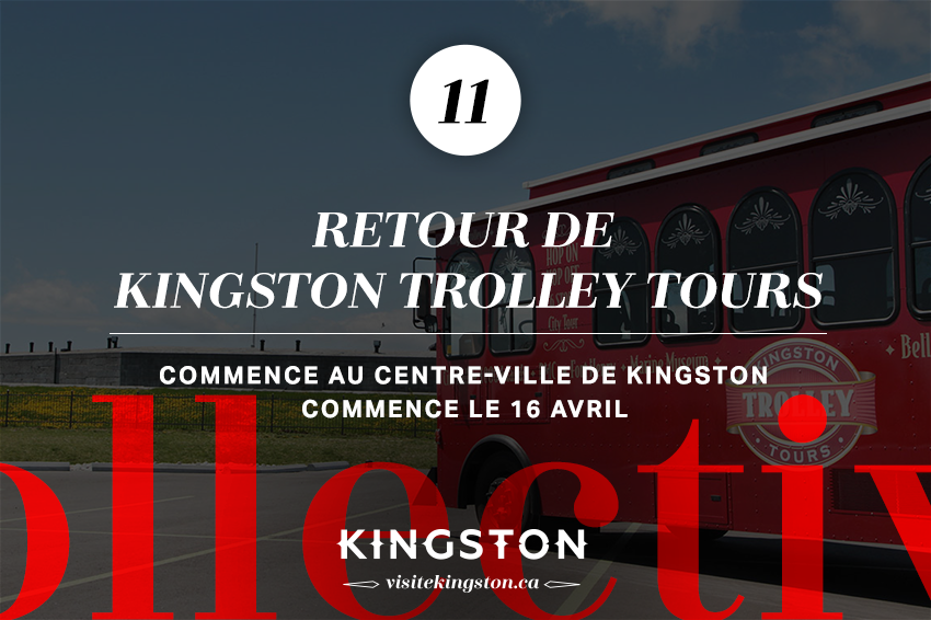 Retour de Kingston Trolley Tours