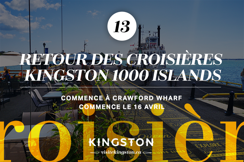 Retour des croisières Kingston 1000 Islands​​​​​​​
