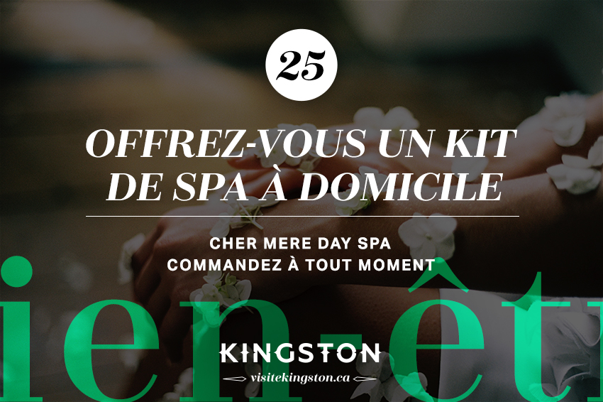 Offrez-vous un kit de spa à domicile