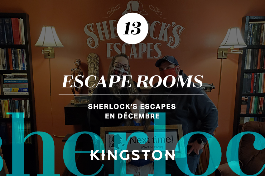 13. Escape rooms Sherlock's Escapesm En Décembre