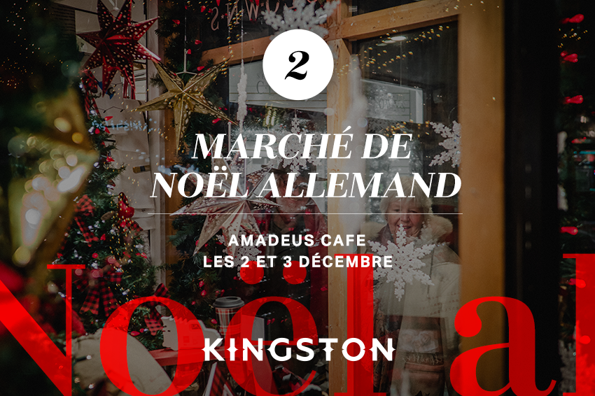 2. German Christmas Market (marché de Noël allemand) Amadeus Cafe Les 2 et 3 Décembre