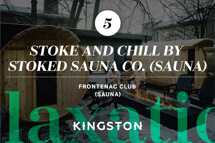 5. Stoke and Chill by Stoked Sauna Co. (sauna) Club Frontenac En février du jeudi au dimanche