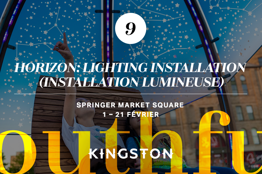 9. Horizon: lighting installation (Installation lumineuse)