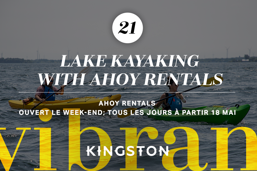 21. Lake kayaking with Ahoy Rentals