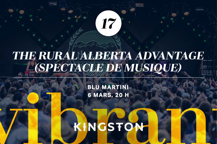 17. The Rural Alberta Advantage (spectacle de musique)