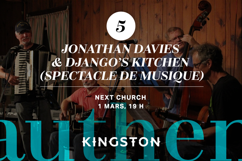 5. Jonathan Davies & Django’s Kitchen (spectacle de musique)